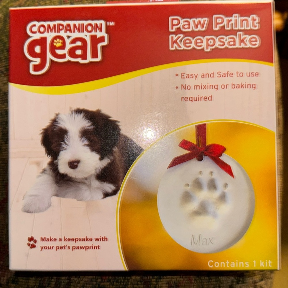 Paw print keepsake
